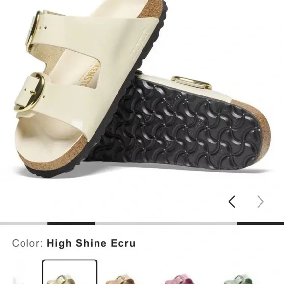 Birkenstock Women's Sandals with Gold Buckles - Picture 10 of 10